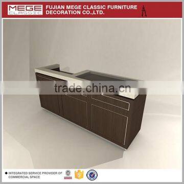 Decoration Supermarket Furniture Wooden Counter Cashier