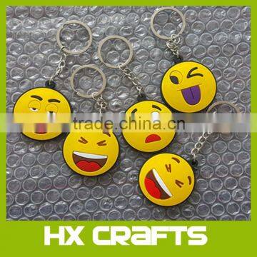 Smiley Face Emoticon Soft PVC Keychain