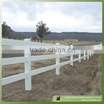 PVC pole and rail fence