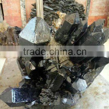 Natural Rock Long Points Black Smoky Crystal Cluster for Sale photo-3