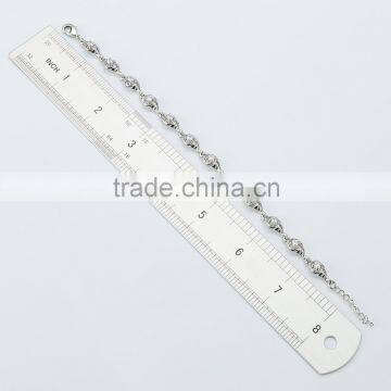 Hot Selling Solitaire Cubic Zirconia Charm Bracelet Length Adjustable Jewelry photo-3