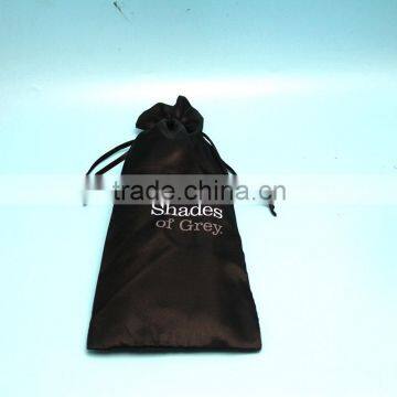 hot selling colorful satin custom made jewelry bags with drawstring from Shenzhen packing bags factory