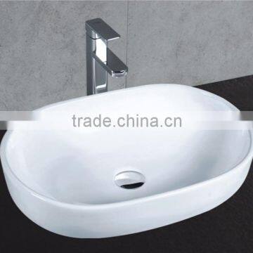 9086 Ceramic one piece bathroom sink and countertop