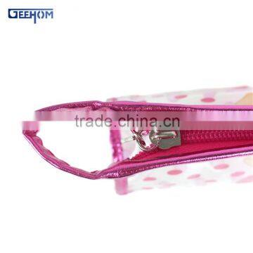 Ladies Portable Standing Webbing Plastic Pvc Pouch photo-3