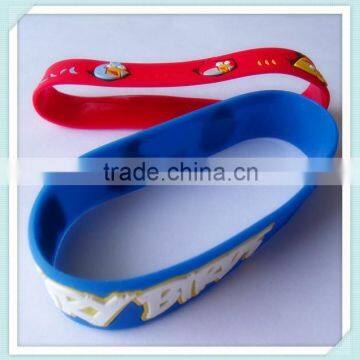 New Products-cartoon Soft Pvc Rubber Bracelet for Kids Gifts