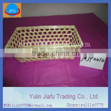 pure handmade weaving rectangle natural promotion bamboo basket