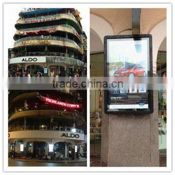 110inch wall mounted advertising player, Stand Alone Iphone Design Lcd Digital Advertising Player with Network function