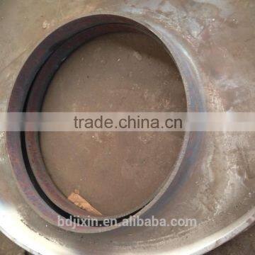 carbon steel flat dish end flat tubeplate end with manhole for vessels