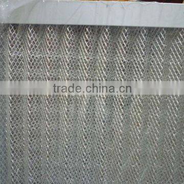 High airflow synthetic fiber washable metal mesh coarse air filter