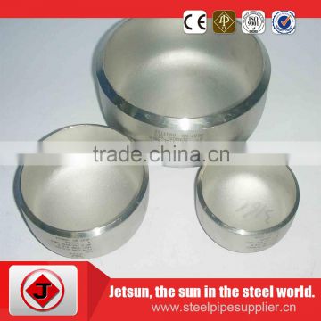 SS astm b16.9 sch80 cap pipe fittings