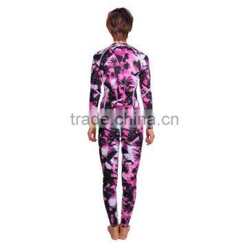 Two Pieces Lycra Body Suit Camouflage Lycra Swimming Suit for Women C1602 photo-2