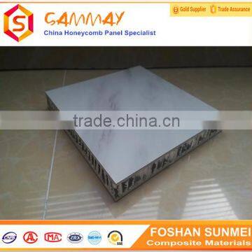 White marble aluminum honeycomb panel