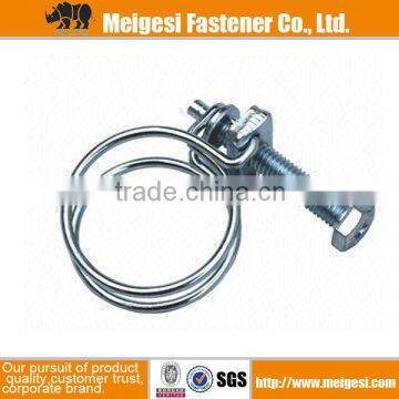 Double-wire Hose Clamp, Easy to be Fixed, 1.5/1.8/2.2/2.5mm Wire Diameter