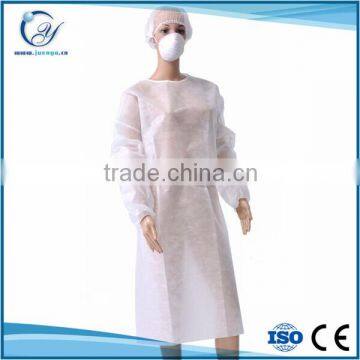 Sterile Disposable Non-woven Isolation Gown yellow