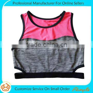 2016 hot wholesale and custom sports wear latest designer lycra gym yoga sports bra for women