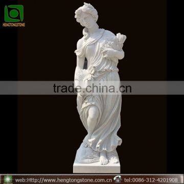 Hand Carved Female Garden Statues