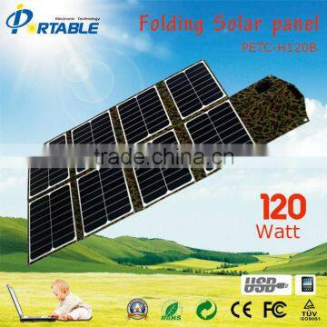 120w high efficiency folding solar panel charger