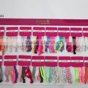 different colour hair tie, pre-packed hair accessories, high quality,