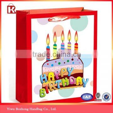 Nice Birthday Cake Design Happy Birthday Paper Gift Bags