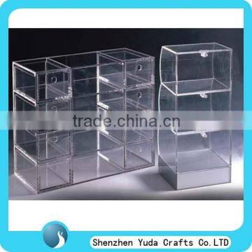 cosmetic display cabinet drawers holder custom acrylic display cabinet perspex cabinet display showcase shelves