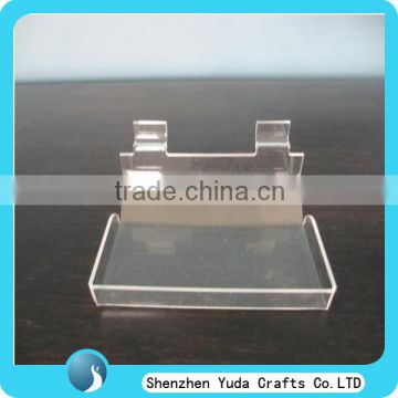 Mini Acrylic Shelf Slatwall Acrylic Shelf Clear Wall Mounted Plastic Slatwall Display Shelf