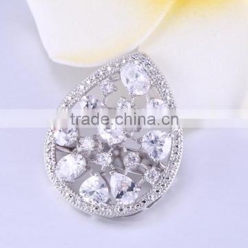 High quality flower design diamond brooch,design diamond brooch for sale,brial brooch cheap price