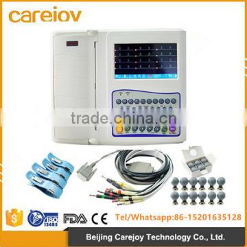 12-channel 12 leads portable ECG machine low price