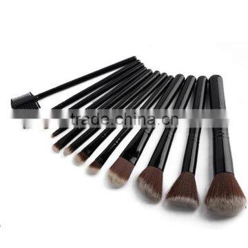12pcs Goat Hair Professional Makeup Tools Kit Blusher Make up Brushes 2015