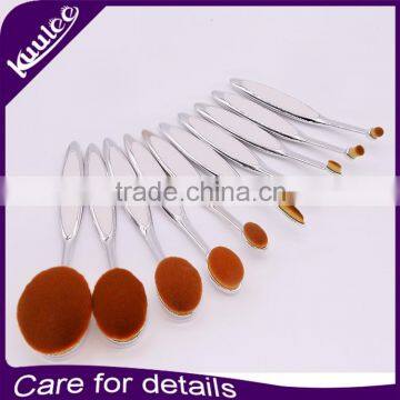 Best Selling 10Pcs Toothbrush Professional Cosmetics Oval Makeup Brush