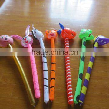 Stock Promotional Inflatable animal stick inflatable fish inflatable tiger inflatable dolphin toys