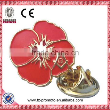 Custom metal Mickey badge flower shape Pin