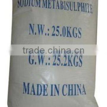 2015 hot sale sodium metabisulfite 97%min Industrial Grade/SMBS Food Grade