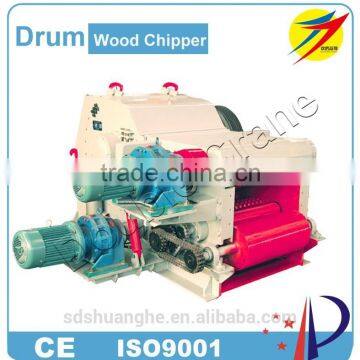 China Industrial Wood Drum Chipper Machine / Wood Pellet Processing Chipper