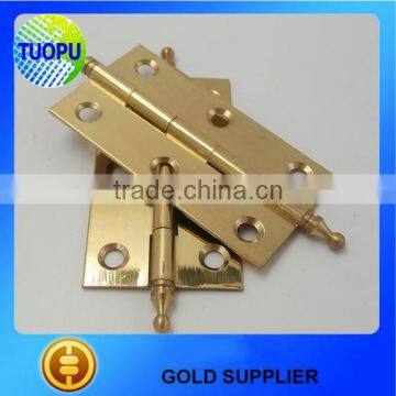 Gold supplier crown tip brass hinge,brass material four bearing hinge,high-grade copper hinge