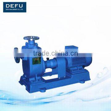 Self-priming centrifugal oil pump with electric engine