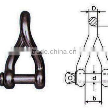 Stainless steel twisted shackle(Marine hardware)