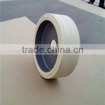 Mobile Electric Scissor Lift Work Hydraulic Lifting Platform Solid White Tire With Black Rim photo-2