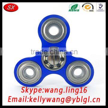 Relieve Stress Fidget Toys Hand Fidget Spinner,Tri-Spinner Red Color photo-2