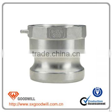 stainless steel shut off camlock quick coupling