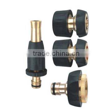 1/2" brass garden watering hose fitting set brass mist nozzle
