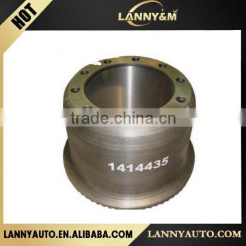 truck brake system Brake drum 1414435 for Scania spare parts