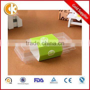 Clear Folding Long Plastic Cake Container with lid