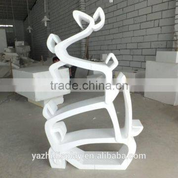 Modern Fiberglass Red Bookcase for Home Decoration