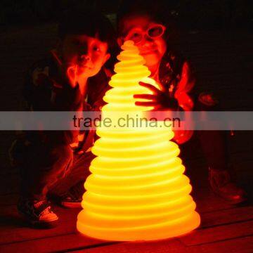 Christmas Ornaments LED Glowing Tower Lamp Led Christmas Tree Decorations USB Rechargeable Used Indoor/outdoor photo-4