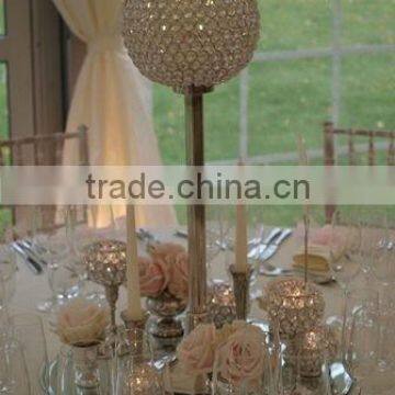 Crystal Ball Candle Holder Centerpiece . photo-5