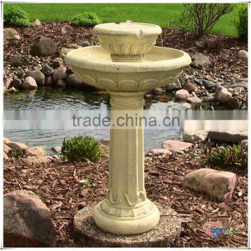 Resin Tier Garden Water Solar Pump Garden Fountain