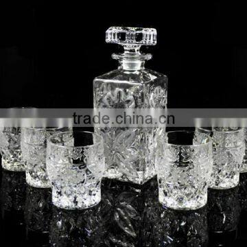 Shanghai Linkand Glass mug with square teapot set for wine