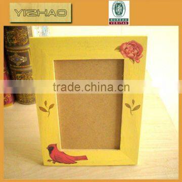 Eco-friendly Decorative Antique Old Sexy 2x2,6x4 Wooden Photo Picture Frame photo-1