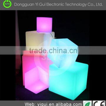 Outdoor Rechargeable Aluminium bar cube table