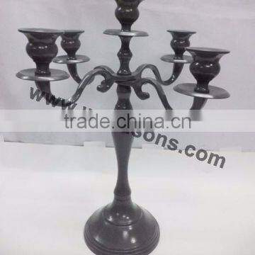 5 Arm Black Candelabra & Candle Holders Black Candelabras Sale photo-5